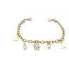 Buy cheap 3Pcs Jewelry Set Heart Pendant Necklace Crystal Stud Earrings Shiny Heart Bracelet Cubic Zirconia Love from wholesalers