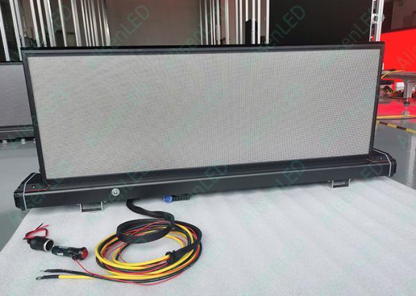 Buy cheap 1R1G1B Taxi LED Display Mobiles P3.3 2 Side Taxi Top Outdoor IP65 from wholesalers