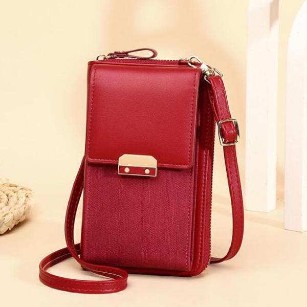 Buy cheap 19x11x4.5cm Single Shoulder Wallet With Magnetic Buckle from wholesalers
