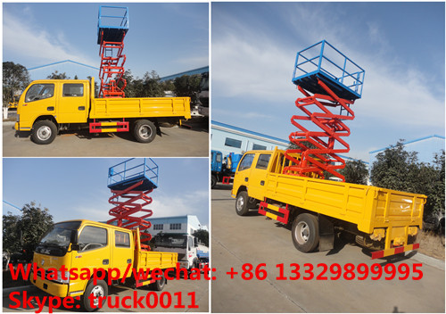 Buy cheap hot sale best price DONGFENG aerial platform truck with bucket truck, scissor hydraulic aerial working platform truck from wholesalers