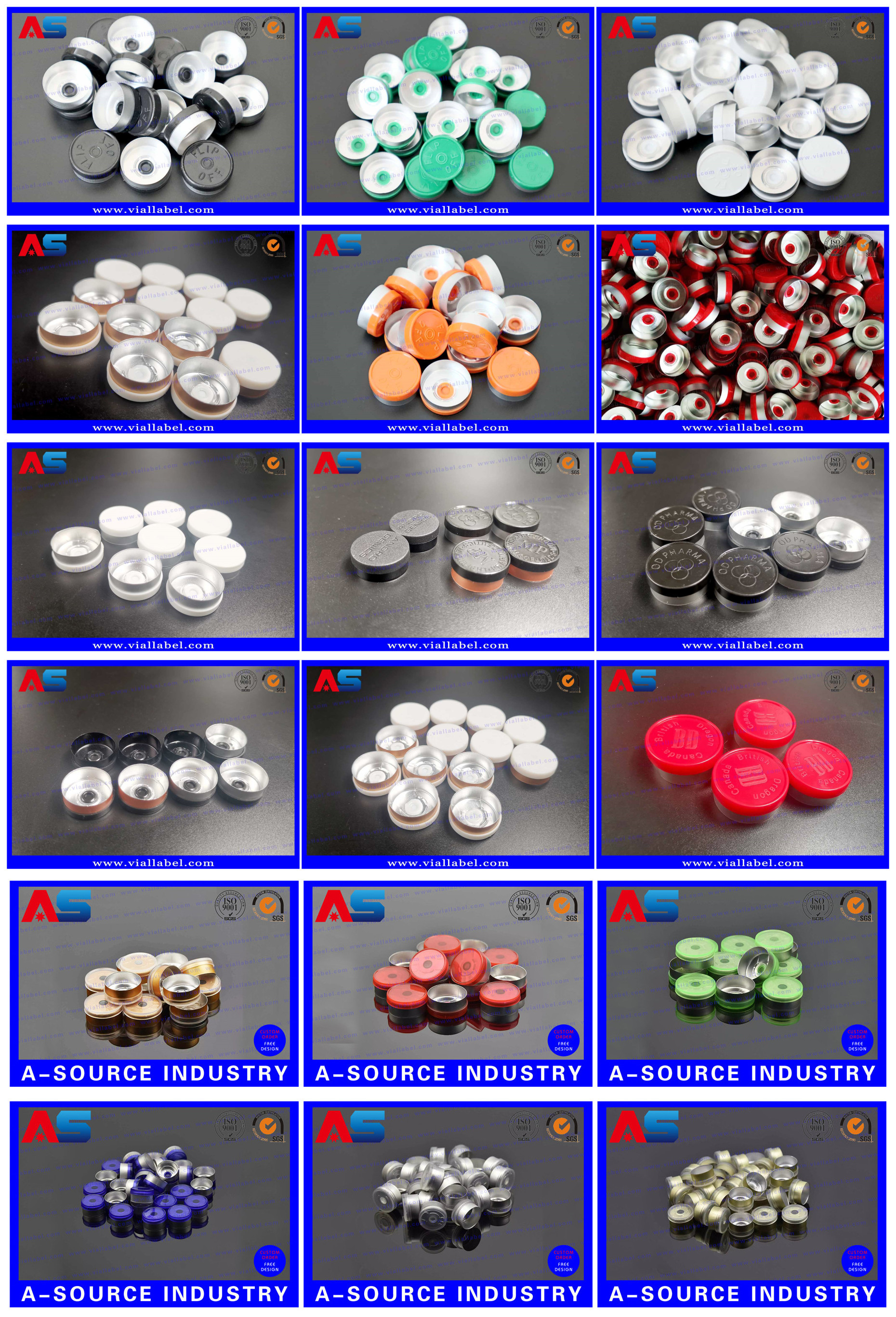 Pharmaceutical Injection Oils Transparent Laboratory Glass Vials With Cap 10ml 300pcs / Lot