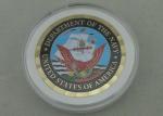 USA Department Of The Navy Personalized Coins , 2.0 Inch Copper Die Stamped With