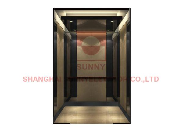 Buy cheap 800kg Gearless VVVF Residential MRL 6 Passenger Lift With Marble Floor from wholesalers