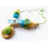 Buy cheap Candy Colors Crochet Round Wooden Beads Necklace For Women, baby, fashion, clothes, bead from wholesalers