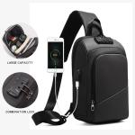 ISO9001 Anti Theft Lock Crossbody Chest Sling Bag For Men 19*12*31cm