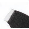 Buy cheap Smooth Real 100 Human Hair Lace Closure Kinky Straight Customized Length from wholesalers