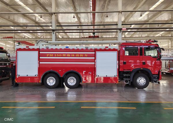 Buy cheap 500Kg Dry Powder Filling 100Km/H Foam Fire Truck Brigade Truck 6.45m Lifting from wholesalers