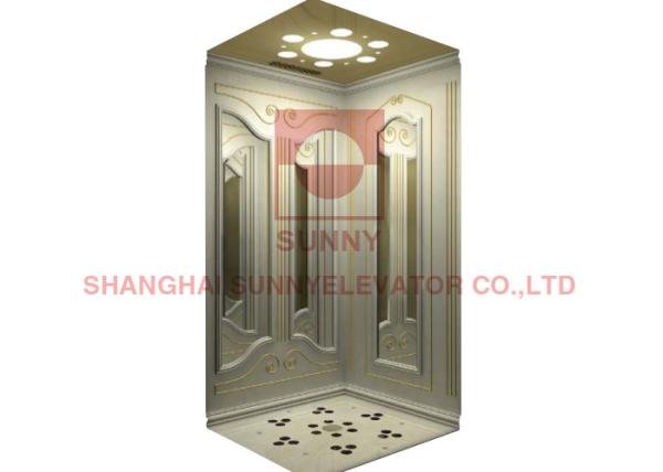 Buy cheap Luxury Villa Residential Elevator Lift With Hairline Stainless Steel from wholesalers