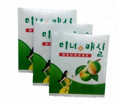 Green coffee tea bags/ plastic tea sachet packaging bag /small tea coffee sugar bag