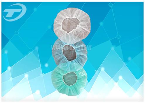 Buy cheap Medical Disposable nonwoven spunlace mesh scrub caps , hair nets , bouffant cap 21" /24" from wholesalers