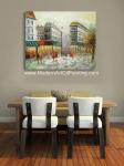 Canvas Paris Oil Painting ，Thick Oil Paint Palette Knife 30" X 40" 36" X 48"