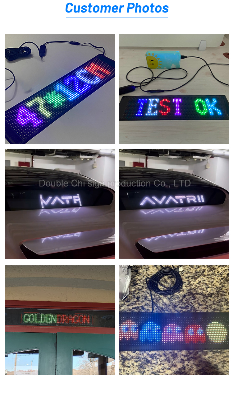 Portable Pixel RGB LED Matrix Panel Digital Message Screen for Flexible Advertising