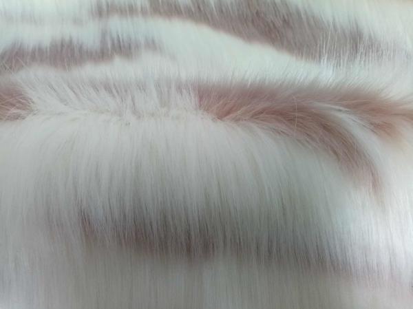 Buy cheap pink white 150cm Long Hair Faux Fur，Create warm and luxurious winter fashion from wholesalers