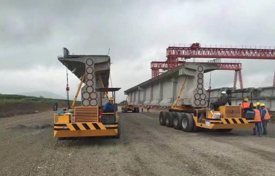 Buy cheap 200 Tons Four Axle Trailer , Girder Bridge Trailer For Transport Bridge from wholesalers