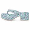 Buy cheap Print Cloth Upper OEM Platform Wedge High Heels Platform Flip Flops from wholesalers