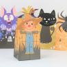 Buy cheap 70g Kraft Paper Paper Halloween Treat Bags Oil Proof OEM ODM from wholesalers