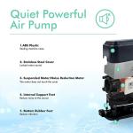Plastic 255GPH 10W dual Air Pump For Fish Tank