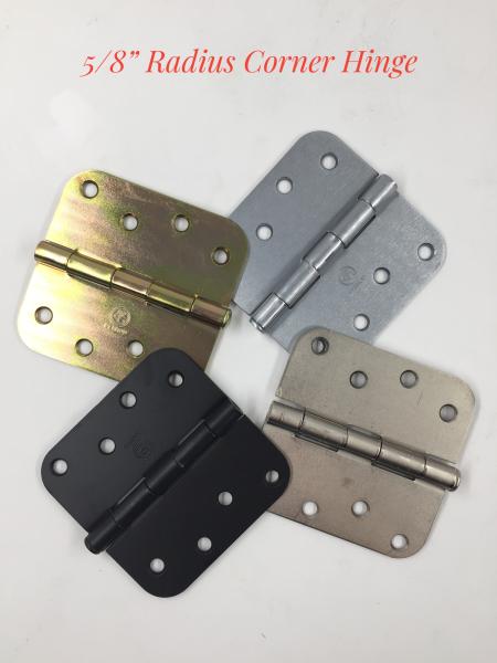 Buy cheap 5/8 Inch Radius Corner Square Metal Door Hinges For 30-55 Days Delivery from wholesalers