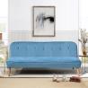 Buy cheap L Shaped Folding Sofa Bed Blue/Grey Polyester Upholstered Modern Sofa Bed Wholesale from wholesalers