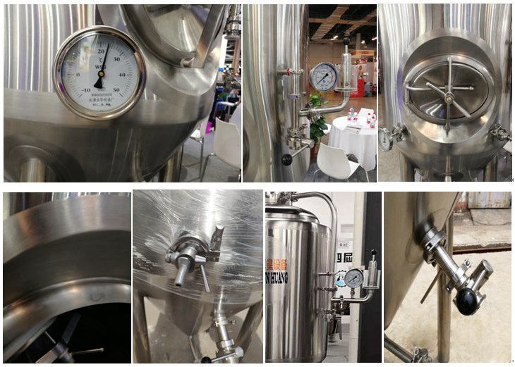 500 Liters Beer Fermentation Tank Conical Fermenter Equipment For Beer Brewing System