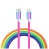 Buy cheap Vibrant Rainbow Braided Cable - Metal Connector & Tangle-Free Design from wholesalers