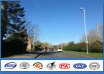 Car Park Double Lighting Arms Parking Lot Light Pole One seam Welding