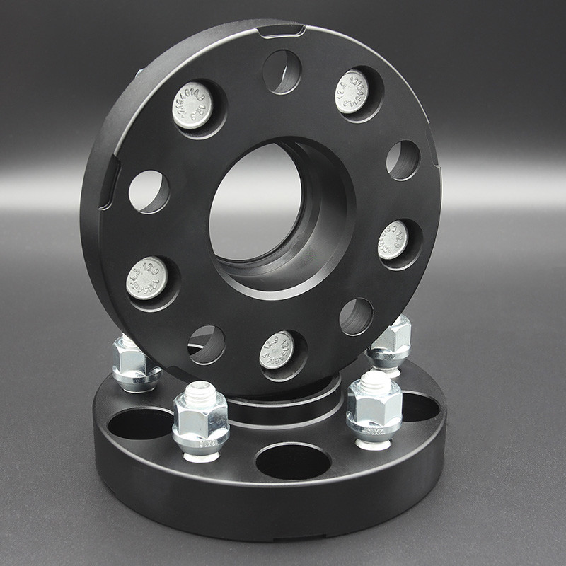 Black Forged Aluminum Wheel Spacers 25mm for TOYOTA YARiS Bolt Pattern 5x114.3