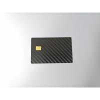 Buy cheap 85x54x0.8mm Carbon Fiber Card With SLE4442 Small Contact Chip product