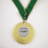 Buy cheap 3D Carnival Celebration Medal Zinc Alloy With Sandblasted Back And Golden Border Ribbon from wholesalers