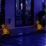 Metal 9.8 Inches 0.01W Cat Solar Garden Lights