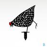 Buy cheap Black 25cm SGS Metal Chicken Yard Art SGS Metal Rooster Yard Decor from wholesalers