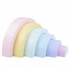 Buy cheap 4.5cm Wooden Blocks Toys Arched Stacking Rainbow Blocks from wholesalers