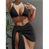 Buy cheap Deep V 3 Piece Bathing Suit Set Backless Fashion Three Piece Beachwear Bikini product