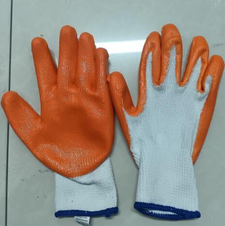 Buy cheap 2 String Latex Industrial Gloves 10 Gauge Powder Coated Latex Gloves from wholesalers