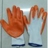 Buy cheap 10 Gauge Flat Plain Latex Orange Industrial Rubber Gloves from wholesalers