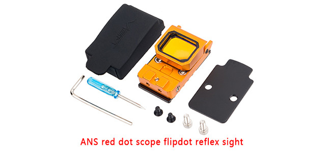 ANS Rifle Hunting Flip Red Dot Scope Holographic Reflex Sight OG 1X Magnification