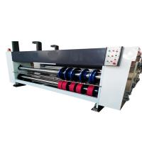 Buy cheap 3 Colors Print Slot Die Cut Carton Box Making Machine 5.5KW product