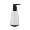 Buy cheap White Polyresin Bathroom Set With Black Pump Head 12 X 2.6cm Soap Tray For Shower from wholesalers