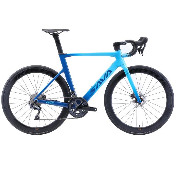 Buy cheap Hidden Cable SAVA Full Carbon Road Bike 18.9lb Black blue Color from wholesalers