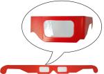 Anaglyphic Paper 3D Glasses , Disposable Red 3d Monitor Glasses 400*37mm Size