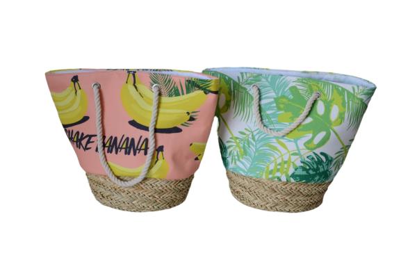 Buy cheap ECO Friendly Fashion Summer Tote Handbag Bohemian Handmade Bali Bags Straw Beach Bag Cotton Canvas Shopping Bags from wholesalers