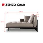 Modern Style Hotel Twin Bedroom Furniture Set Includes 1300*2000mm Single Bed