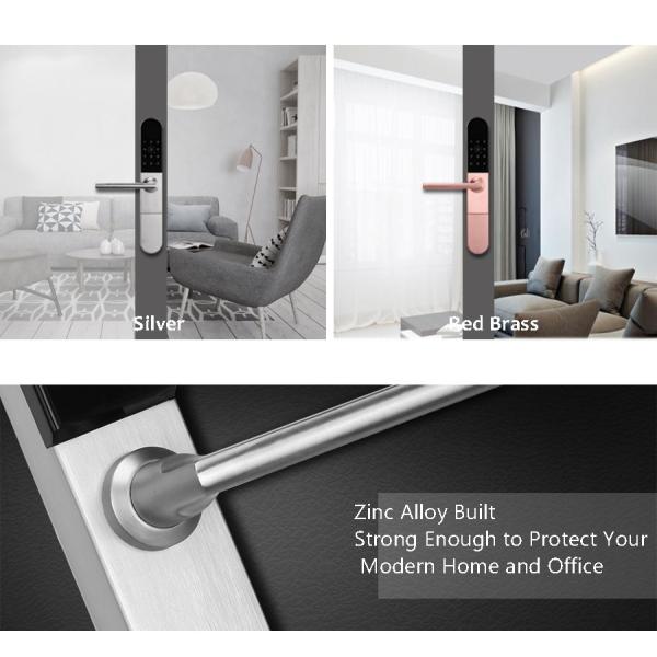 Smart Lock Door zinc Alloy App Control Smart Aluminium Door Locks For Sliding Door