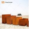 Buy cheap Metal Bending Rusty Corten Steel Planter Box In The Outdoor Patio from wholesalers