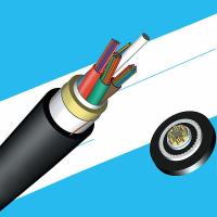 Buy cheap 12 24 Core ADSS OFC Non Metallic SM Fiber Optic Cable For Outdoor Aerial product