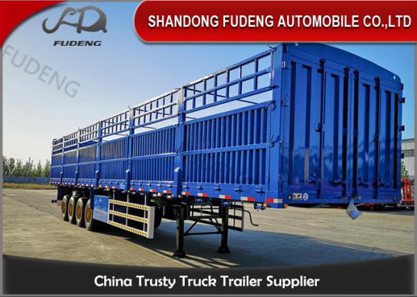 Buy cheap Livestock Transport 50T Dropside Cargo Semi Trailer from wholesalers
