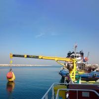 Buy cheap Hydraulic Boom Marine Telescopic Crane For Dinghy Lifting product