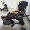 Buy cheap Nude Woman Bronze Sculpture Coffee Table Yoga Girl Statue Life Size Modern Art Home Decor from wholesalers