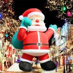 Outdoor Giant 26ft Inflatable Santa Claus Christmas Decorations Yard Lawn