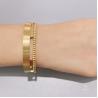 Buy cheap Exclusive designer double ring material stainless steel bracelet 18k gold bangle from wholesalers